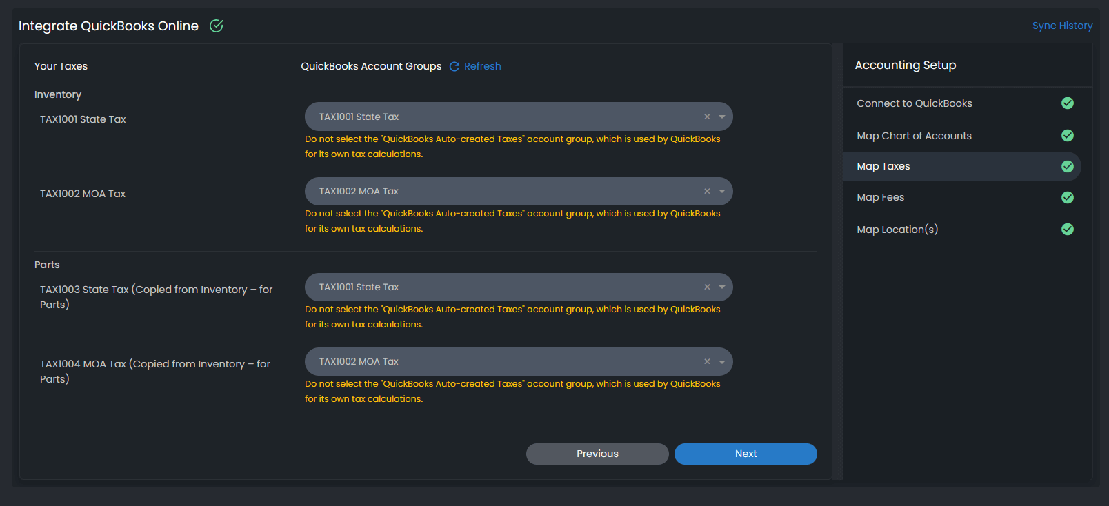 QuickBooks online Integrations